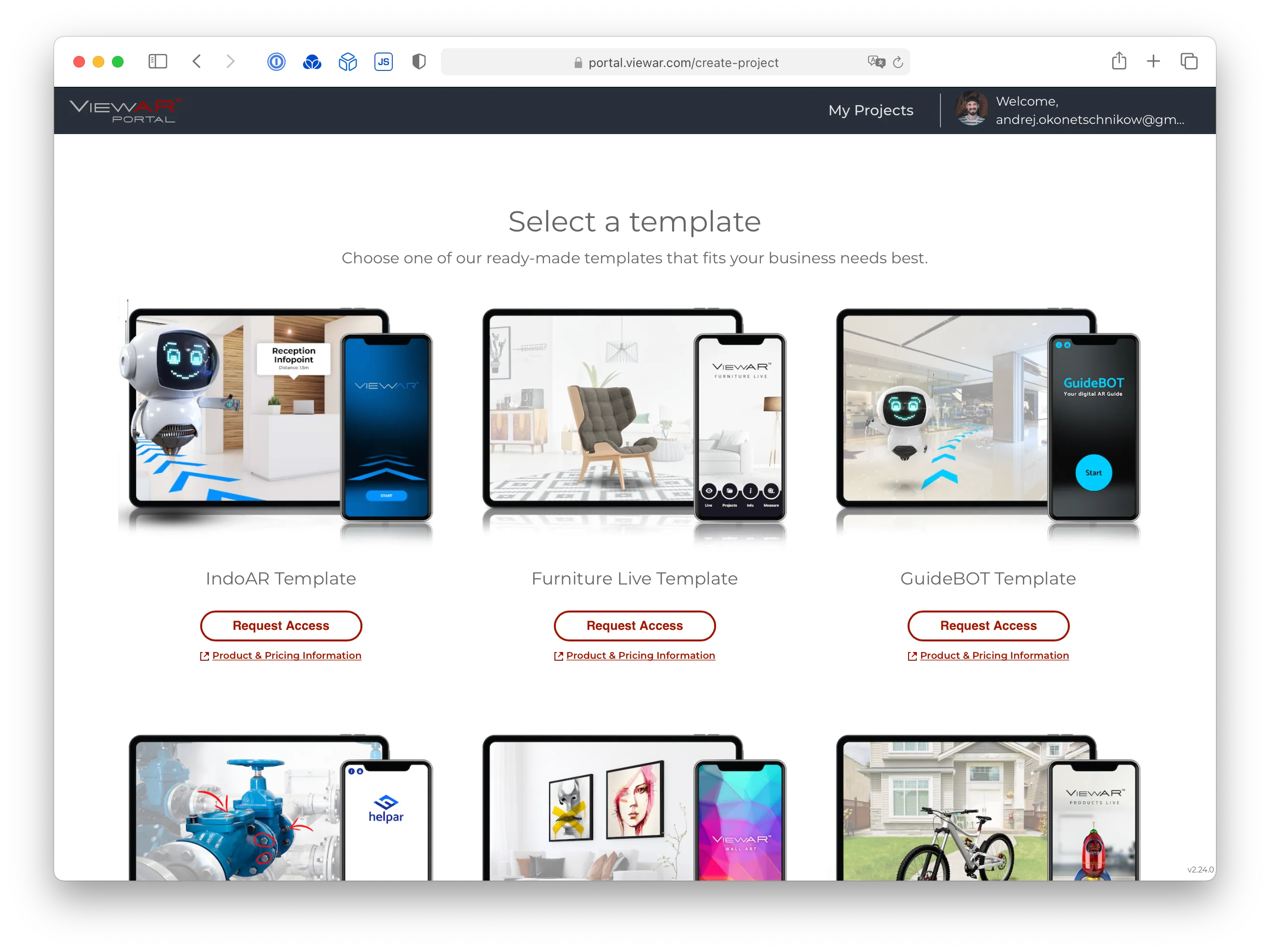 ViewAR Developer Portal