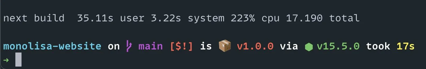 vs. 17 seconds when using Rosetta2 emulation and x86 Node.